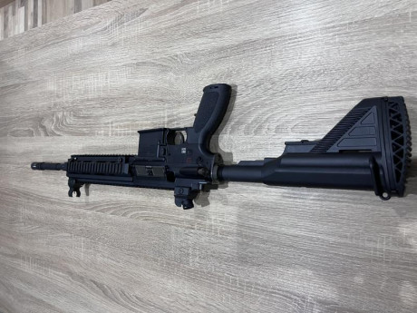 Hola ! 
Pongo a la venta esta maravilla !! HK 416 .22 bien conocida !
Un cargador.
Precio: 850€ algo negociable. 10
