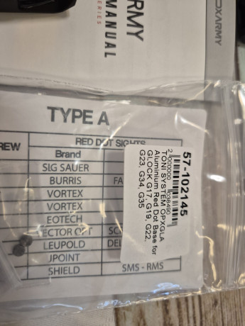 Vendo visor de punto rojo para pistola, de 3 MOA, marca FOXarmy, modelo FXV22, en perfecto estado en su 00