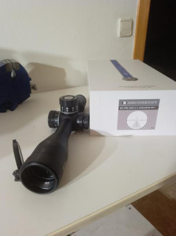 Nuevo, usado 3 veces, vendo por exceso de material. Imagen muy nítida, retícula FFP MRAD, clicks de torretas 02