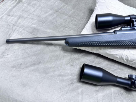 Rectilíneo Mauser M25 calibre 308w cañón con rosca, base Innomount de carril picatinny y visor Leica Fortis 12