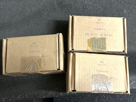 -1050 PUNTAS RG PUGNATOR PLOMO 158 GRAINS PARA .40/10MM, 90 euros
Están en Barcelona. Preferiblemente 01