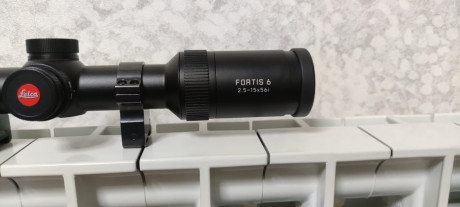 Visor Leica fortis de 2,515x56, tubo de 30 y retícula 4a iluminada, visor polivalente, válido para monterías 12