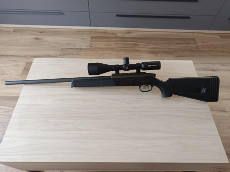 Rifle steyr ssg 69 calibre 243w, con visor Nikko stirling 6-24x56 tubo de 30.

Rifle + visor 1200€ 01