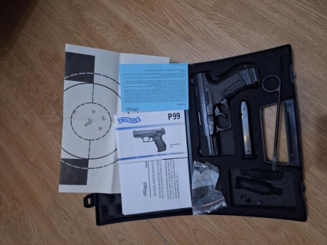  VENDO ESTA WALTHER P99 POR NO USARLA. LICENCIA F 
ESTÁ COMO NUEVA. ESTUCHE ORIGINAL CON TODOS LOS ACCESORIOS 01