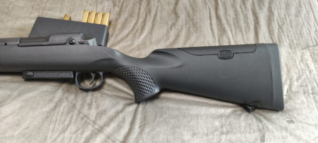 Rectilíneo Mauser M25 calibre 308w cañón con rosca, es un juguete muy corto y manejable , rapidísimo para 11