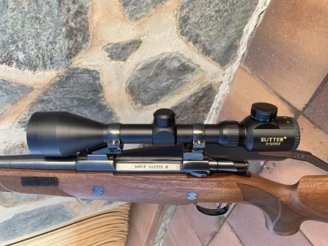 Se vende rifle sako 75 calibre 7mm RM. Incluye bases y monturas apel desmontables y visor sutter 3-12 01