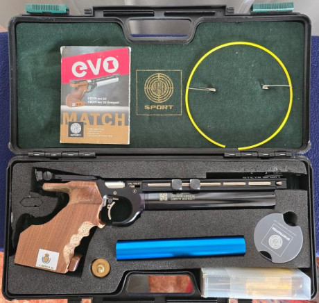 Se vende SYTEYR EVO 10, comprada nueva en 07/2021.
Empuñadura ZURDA Steyr talla L aunque ajustada a mi 00