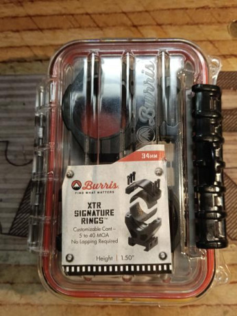 Vendo anillas Burris para ELR. 0 a 40 moas de recorrido. 
En su caja. Montadas y vueltas a guardar. 
Precio 00