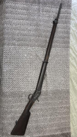 Se vende rifle Rolling Block original, configuración fusil largo, fabricado en 1870 en Oviedo. Mecaniza 02