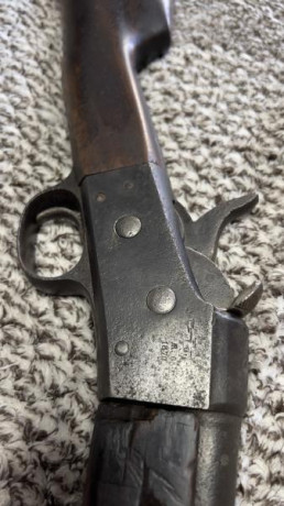 Se vende rifle Rolling Block original, configuración fusil largo, fabricado en 1870 en Oviedo. Mecaniza 12
