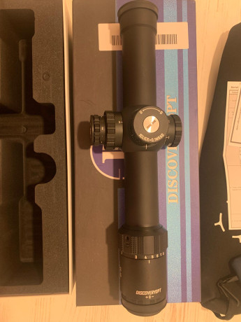 Visor DISCOVERYOPT ED-AR 1-8X24SFIR FFP-MRAD LPVO Diámetro: 34 mm. 
Sin estrenar. 
Se compró para un proyecto 01