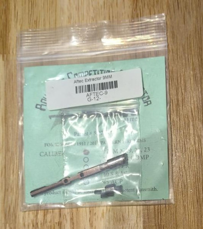 Vendo Extractora aftec para 1911/2011. 
Para calibre 9mm/38 supercomp
Incluye 4 muelles.
Está casi sin 00