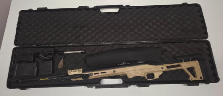Bergara B14 BMP .308 Win
Menos de 70 disparos realizados. Estado impecable, prácticamente nuevo.

Rifle 10