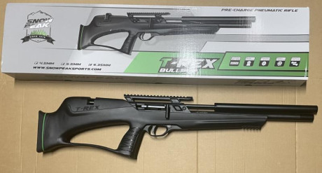 Carabina snowpeak T-rex bullpup totalmente nueva, calibre 5,5, comprada en abril de este año y usada muy 00