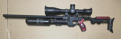 Carabina Katran LB en calibre 6,35, totalmente nueva, comprada en septiembre y usada en 2 ocasiones, con 01