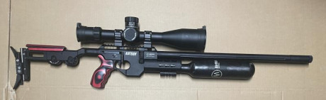 Carabina Katran LB en calibre 6,35, totalmente nueva, comprada en septiembre y usada en 2 ocasiones, con 00