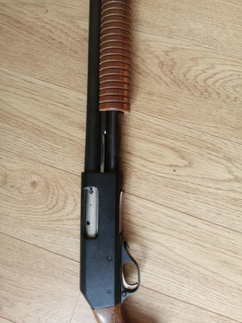 Vendo  escopeta de corredera marca Fabarm modelo Sdass Wood.

Cañón Tribore cilíndrico de 51cm, con rosca 120