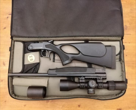 Monotiro desmontable Bergara BA13 Take Down 308 WIN
Culata thumbhole.
Cañon de 51cm. Con rosca (5/8x24)
Visor 00