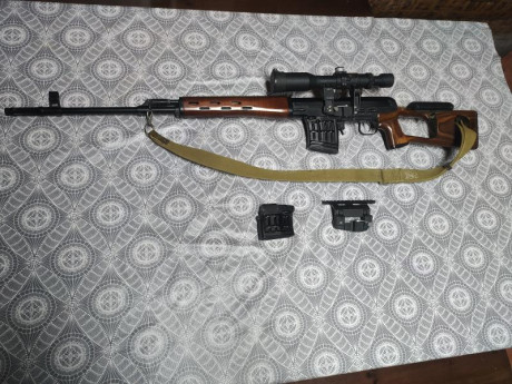 Pongo a la venta un Izhmash Tigre en el calibre original 7.62x54R. Es la versión con acabados en madera, 02