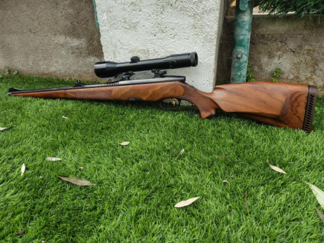  Buenas tardes

Pongo en venta un Steyr Mannlicher Luxus Stutzen en calibre 270W.

* Cañón de 20"
* 60