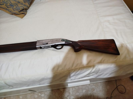 Vendo escopeta Beretta Tehniks cal. 12-76 en buen estado con cinco choques y maletin, precio 400 euros 00