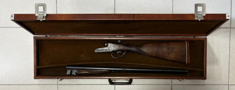 Media pletina, gatillos articulados, cañones de 63,5cms, expulsora, no tiene holguras, buen estado en 01