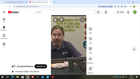 En foro, decian que el subfusil Thompson, se había fabricado aparte del calibre 45 ACP, también en 9 mm 70