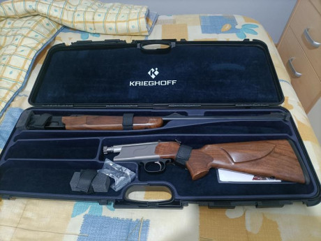 Se vende krieghoff semprio calibre 7mm rem mag,comprado nuevo en noviembre de 2025,rifle sin estrenar,en 02