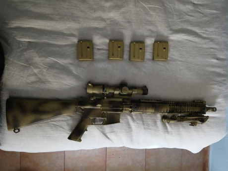 Vendo AR15 CMMG 300 BLK, 16 pulgadas, no mas de 150 cartuchos disparados, guardamanos Daniele Defense 01