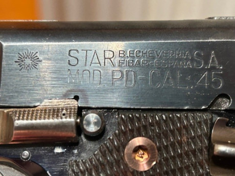 Buenas

 Vendo mi  STAR PD   en  calibre 45 ACP , con 3 cargadores (un con extensión +1), dos juego de 21