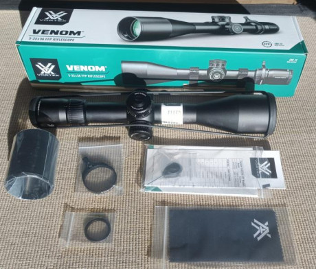 Visor Vortex Venom 5-25x56 FFP EBR-7C  
NUEVO A ESTRENAR,  SACADO DE LA CAJA PARA HACER LA FOTO

 500 00