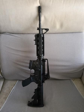 Pues pongo a la venta ar 15 marca schmeisser del 222 con gatillo MIMTAC AR 15 DROP-IND-WALKYRIE BLACK
también 00