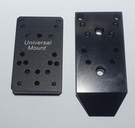 hola 
hace unos meses compra una placa de montaje para punto rojo 
se monta en el cañon de la Ruger PC 10