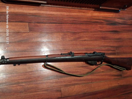 Hola a todos

Vendo fusil Lee Enfield fechado en 1914, calibre 0.303 Britissh, guiado en D.
El arma está 02