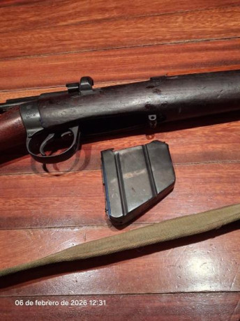 Hola a todos

Vendo fusil Lee Enfield fechado en 1914, calibre 0.303 Britissh, guiado en D.
El arma está 11