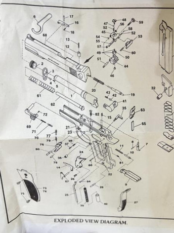   Se vende pistola Smith and Wesson 52-2, calibre 38 wadcutter  

- Cachas anatómicas (también se darían 70