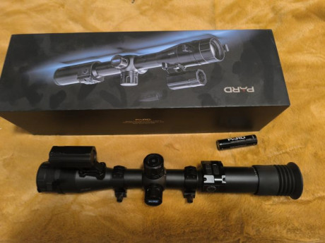 Buenas

Vendo mi rifle de cerrojo rectilíneo Beretta, y el visor térmico Pard que compré para la caza 02