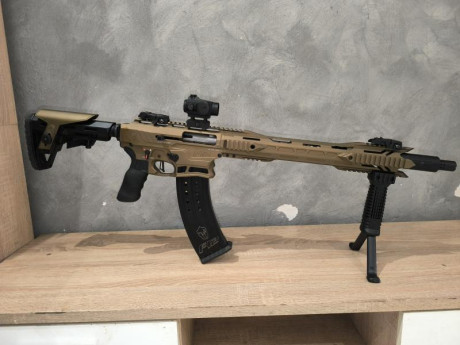 Escopeta typhoonn F12 no tiene una caja tirada  se cambia por carabina 9 mm parabelum  precio ala venta 00