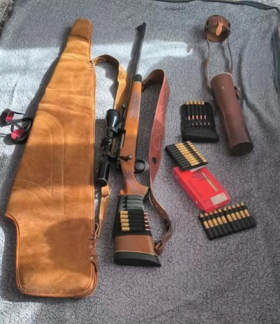 Equipo completo compuesto por:
 Remington 700 BDL Lujo calibre .300 Winchester Magnum en perfecto estado 00