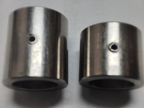 VENDO dos contrapesos de acero inoxidable para colocación en el tubo de 12 mm, del cañón de pistolas de 00