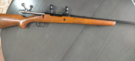 Se vende rifle impecable, prácticamente a estrenar, marca SB, calibre 308, con monturas Leupold de 30 02