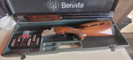 Vendo escopeta superpuesta Beretta S686 Special trap con 75cm de cañon con 5 chokes de 1,2,3,4 estrellas 01