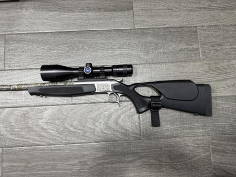 Monotiro Bergara BA13 308W inoxidable con cañón de 50 cm y culata thumbhole

Con lógicas marcas de uso, 12