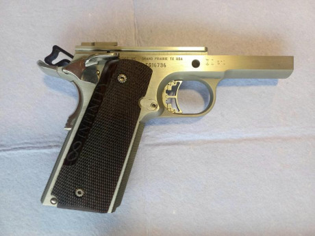 Vendo pistola Infinity 1911 de 9 mm parabellum, en perfecto estado. Tiene cañon de 5 y 1/4 pulgadas. Es 51