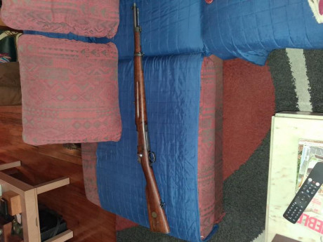 Buenos días
Vendo rifle Carl Gustaf m-96, fabricado en 1915, calibre 6,5x 55 mm, guiado en D 
Precio: 02