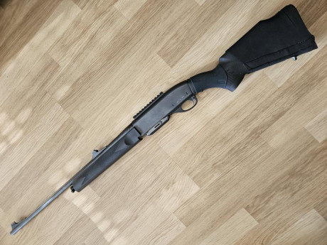 Hola.
Pongo en venta un Remington 7400 de fibra , calibre 35 Whelen.
Cañón de 56 cm. , buena precisión 10