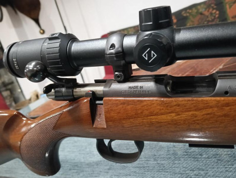 Se vende rifle del calibre 22 LR, marca Ceska (CZ) modelo 452, caja larga.
Se vende con monturas y un 11