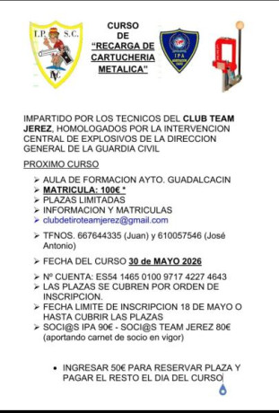 Buenas !!

Alguien me podría echar una mano?

Estoy buscando donde se puede hacer el curso de recarga
En 10