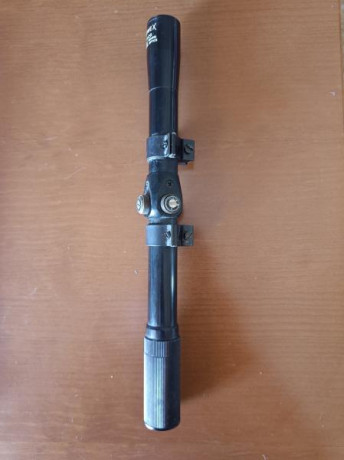 Vendo mira telescópica ARMEX 4x 20 original de los años 70.

Se encuentra en muy buen estado de conservación 01