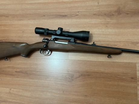 Se vende rifle de cerrojo marca Kettner en calibre 3006, gatillo con pelo, con monturas y visor Nikon 01